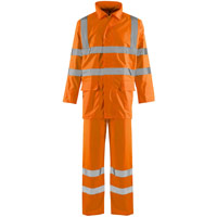 Supertouch Hi-Vis Lite Rainsuit - Orange