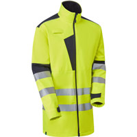 Supertouch System Hi Vis Eco 3-Layer Softshell Parka - Yellow/Navy