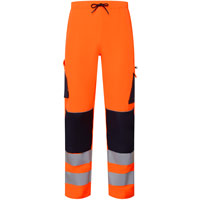 Supertouch System Hi-Vis Eco Stretch Jogger Trouser - Orange/Navy