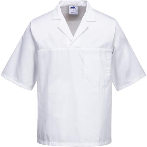 Portwest Bakers Shirt S/S - White