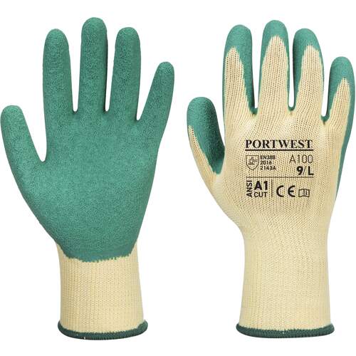 Portwest Grip Glove - Latex - Green