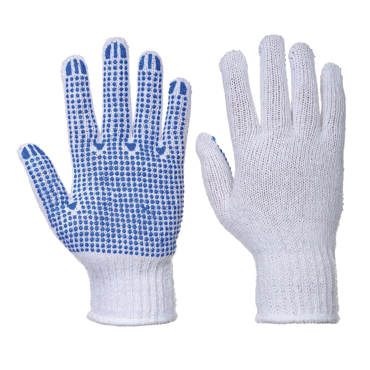 Portwest Classic Polka Dot Glove - White/Blue
