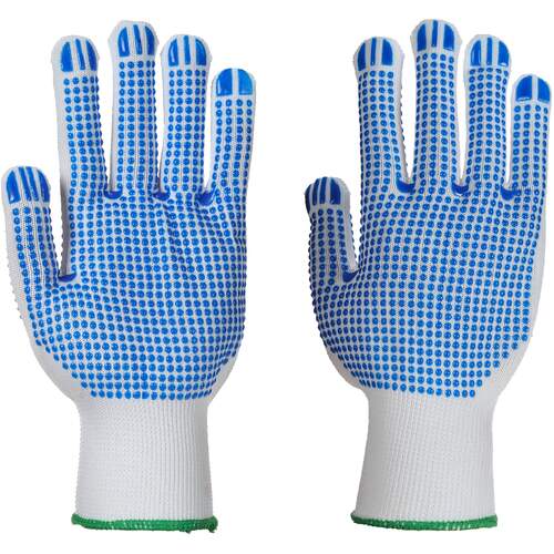 Portwest Polka Dot Plus Glove - White/Blue