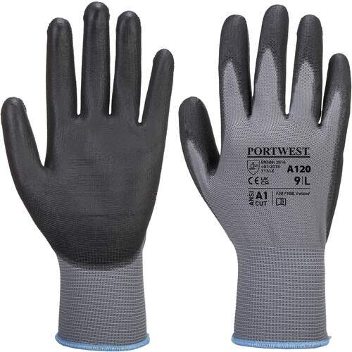 Portwest PU Palm Glove - Grey/Black