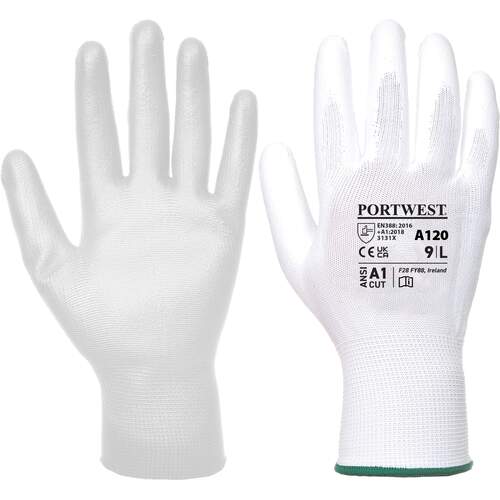 Portwest PU Palm Glove - White