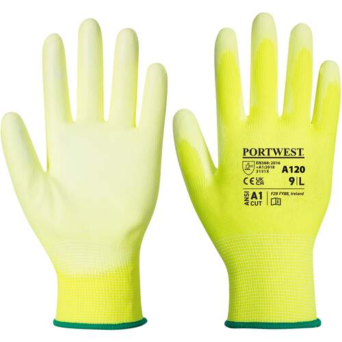 Portwest PU Palm Glove - Yellow