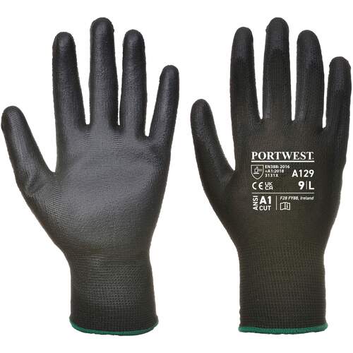 Portwest PU Palm Glove - Full Carton (480) - Black