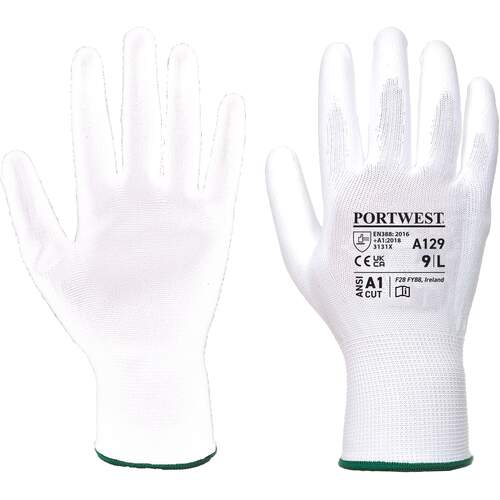 Portwest PU Palm Glove - Full Carton (480) - White