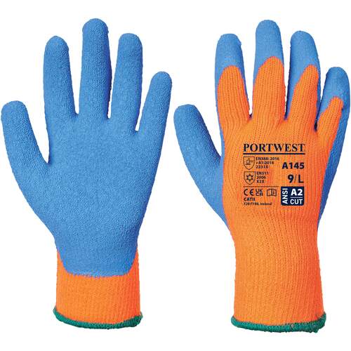 Portwest Cold Grip Glove - Orange/Blue