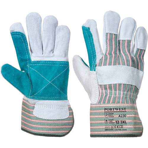 Portwest Double Palm Rigger Glove - Grey