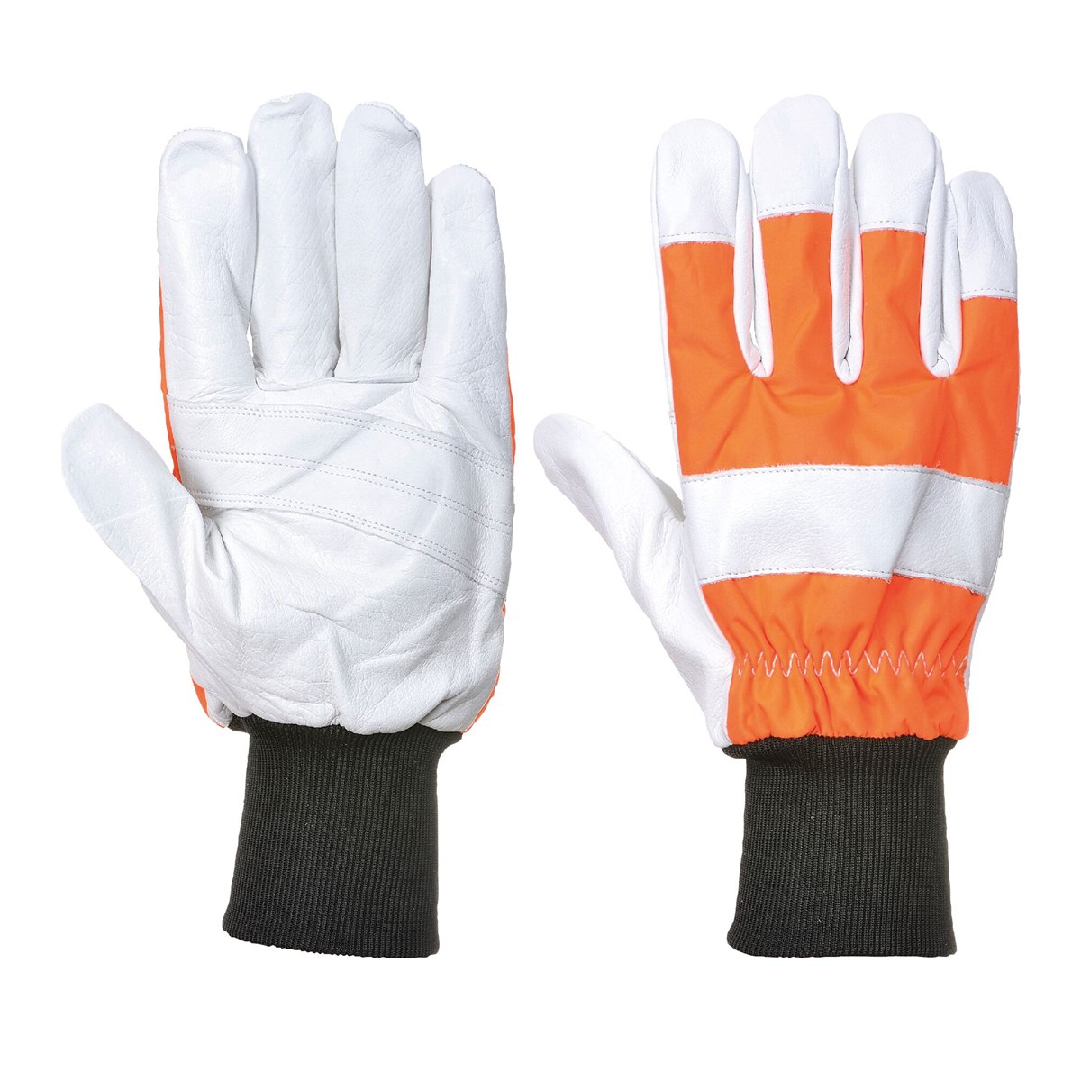 Portwest Oak Chainsaw Protective Glove (Class 0) - Orange