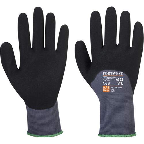 Portwest DermiFlex Ultra Glove - Grey/Black