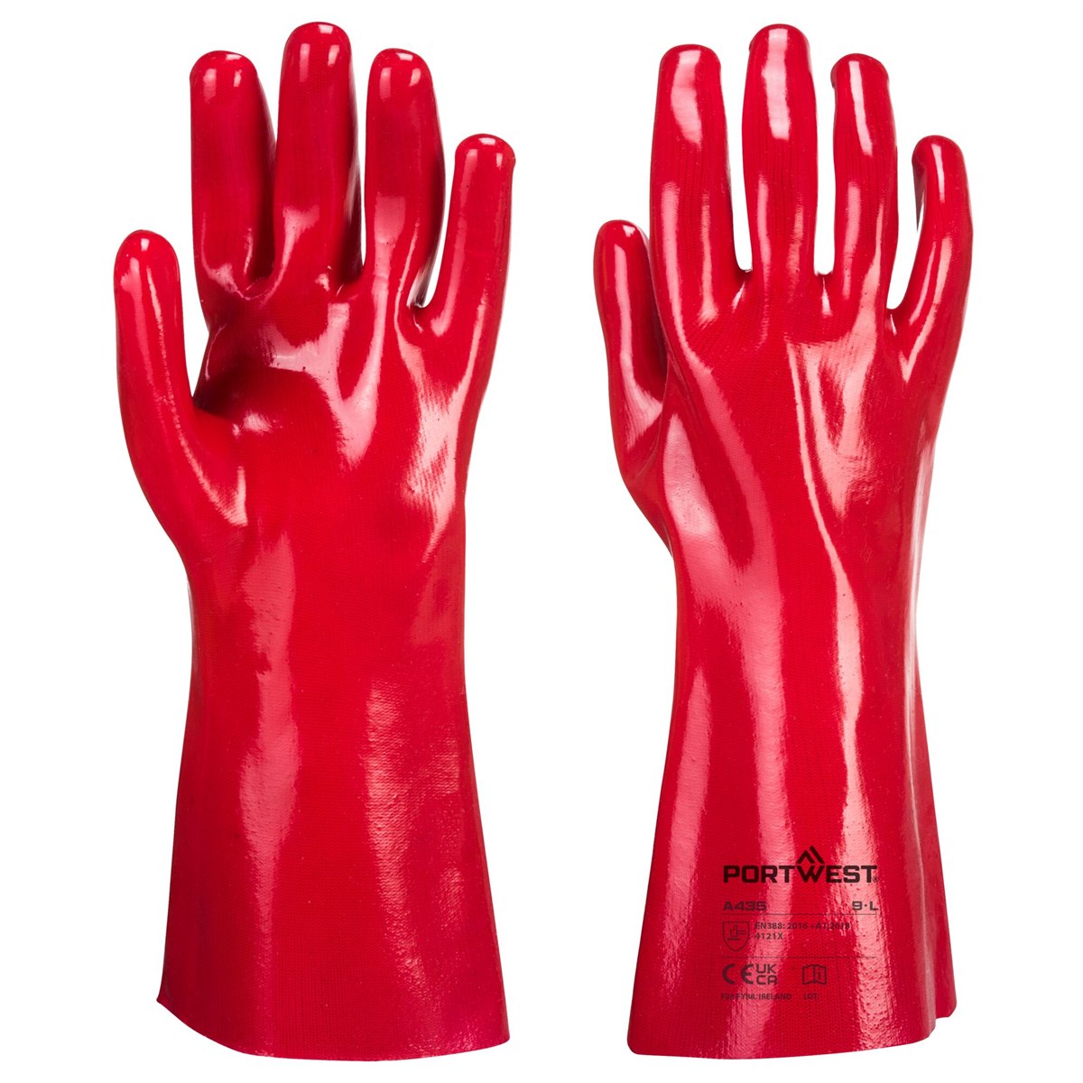 Portwest PVC Gauntlet - Red