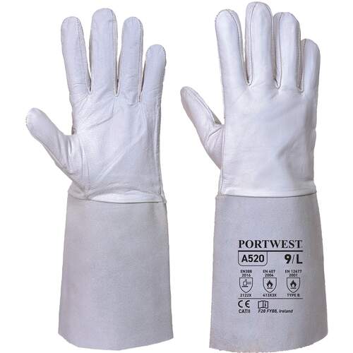 Portwest Premium Tig Welding Gauntlet - Grey