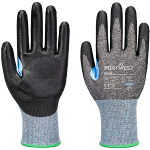 Portwest CS Cut D18 PU Glove - Grey/Black