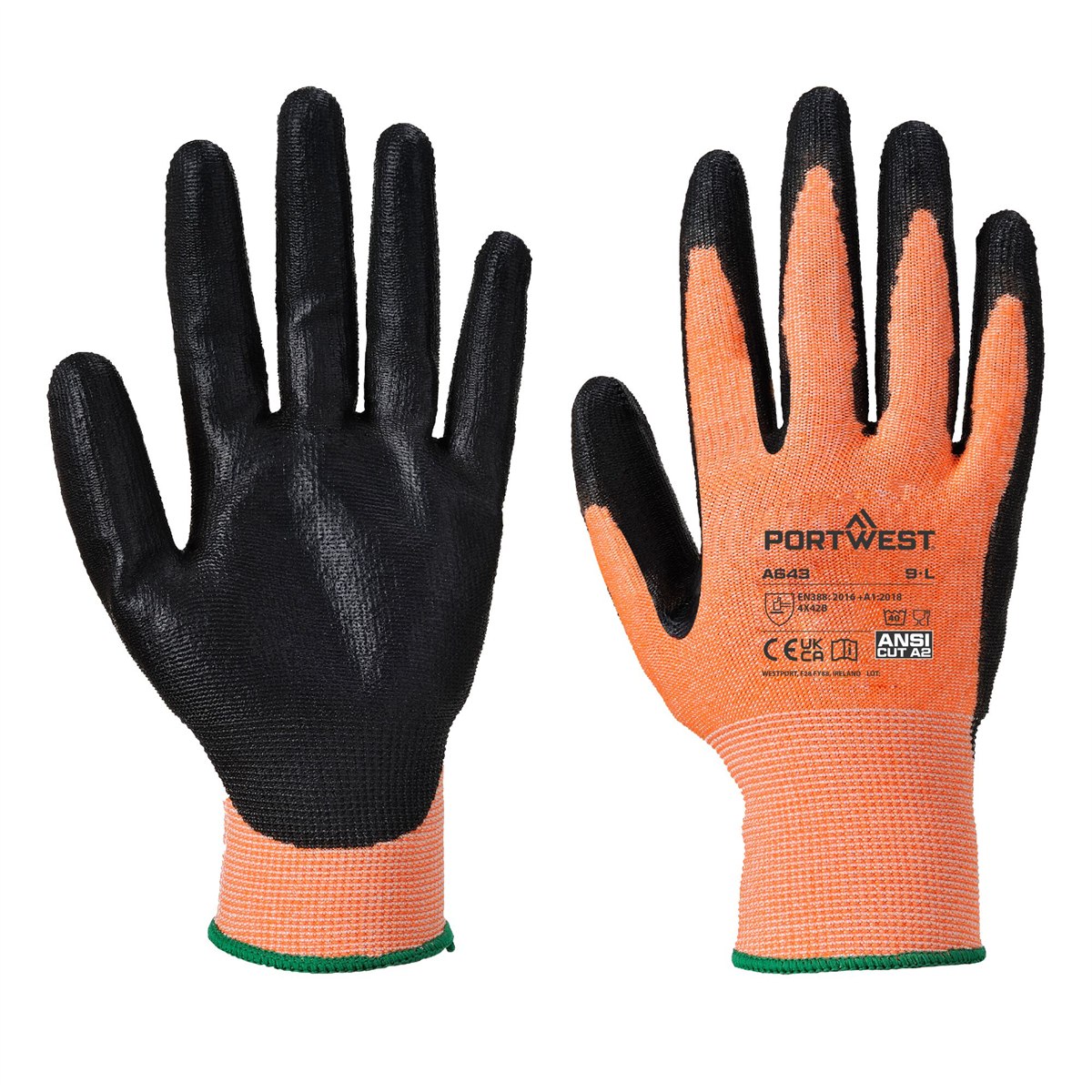 Portwest Amber Cut - Nitrile Foam - Amber