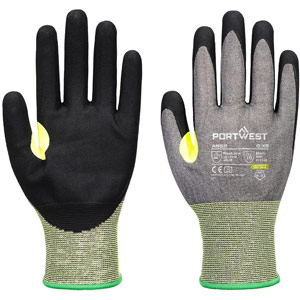Portwest CS Cut E21 Nitrile Glove - Grey/Black