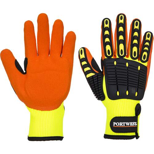 Portwest Anti Impact Grip Glove - Yellow/Orange