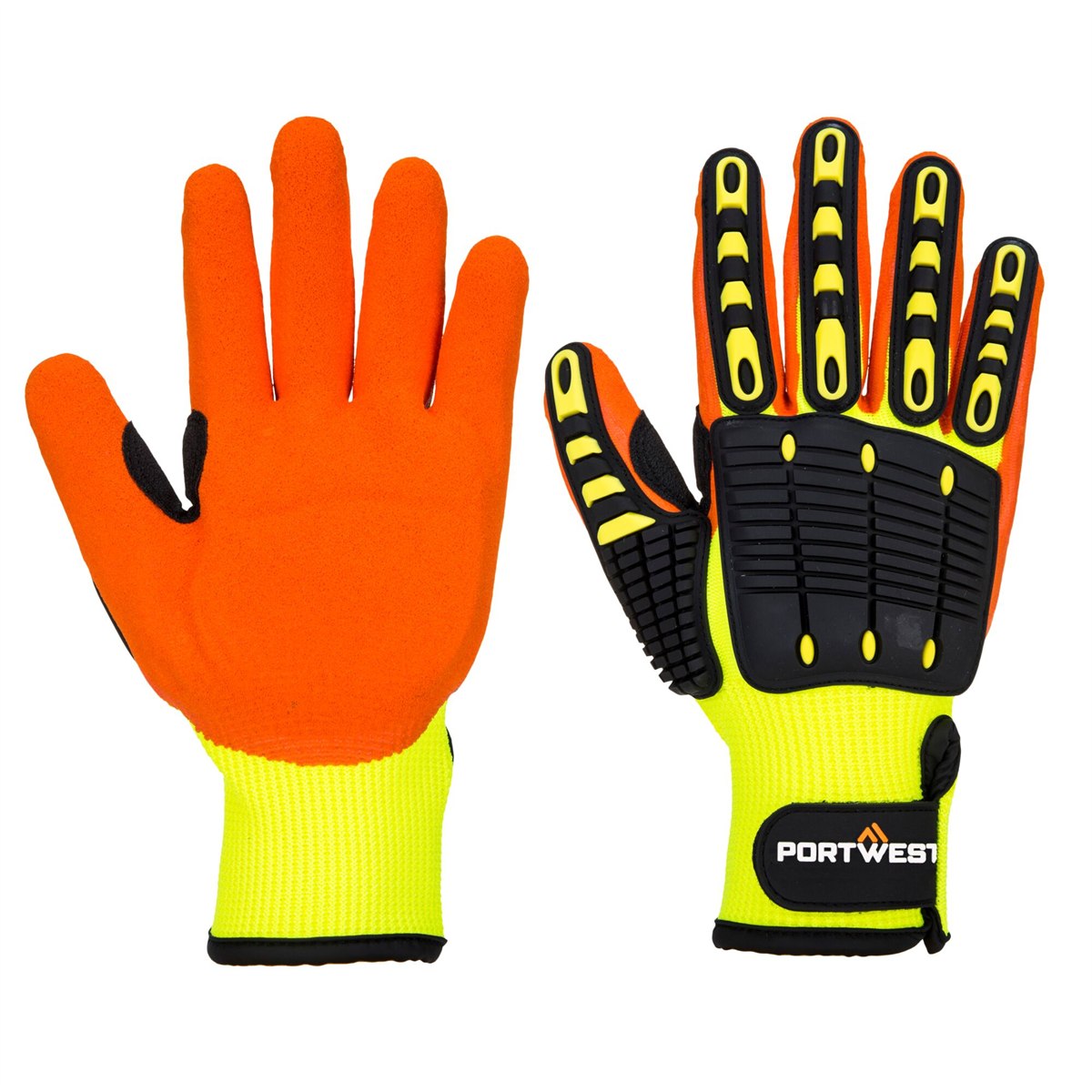 Portwest Anti Impact Grip Glove - Yellow/Orange