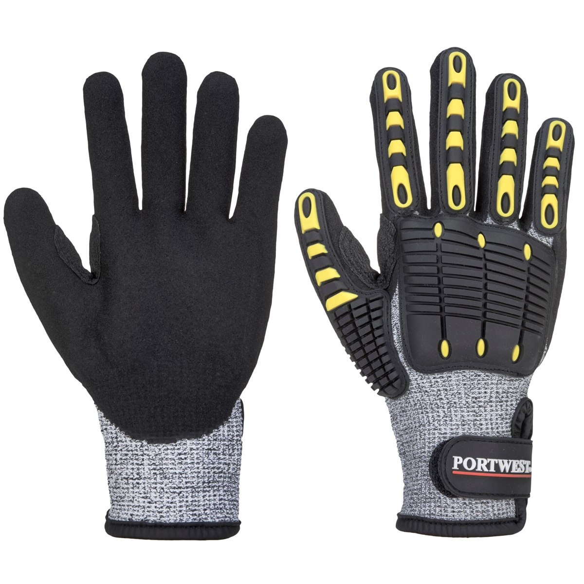 Portwest Anti Impact Cut Resistant Glove - Grey/Black