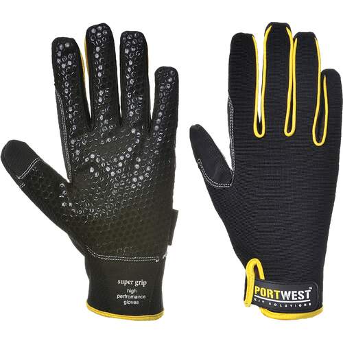 Portwest Supergrip - High Performance Glove - Black