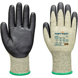 Portwest Arc Cut 13F Level 3 Glove - Green/Black