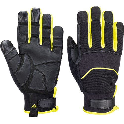 Portwest Needle Resistant Glove - Black/Yellow
