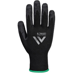 Portwest Needle Resistant F10 Latex Crinkle Glove - Black