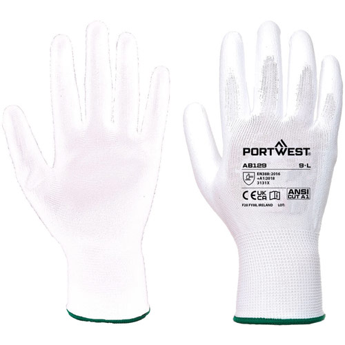 Portwest PU Palm Glove (288 Pairs) - White