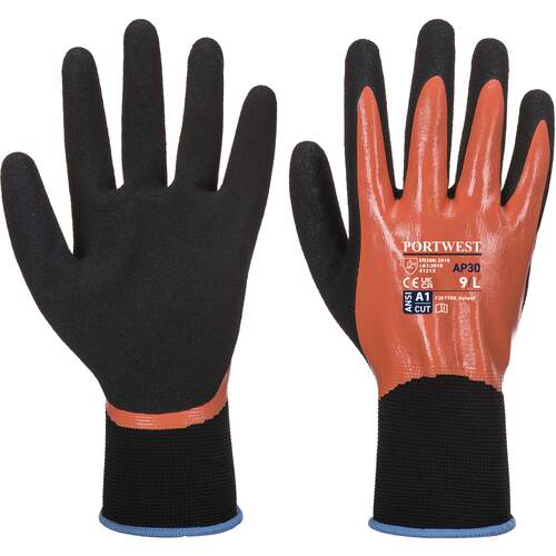 Portwest Dermi Pro Glove - Orange/Black
