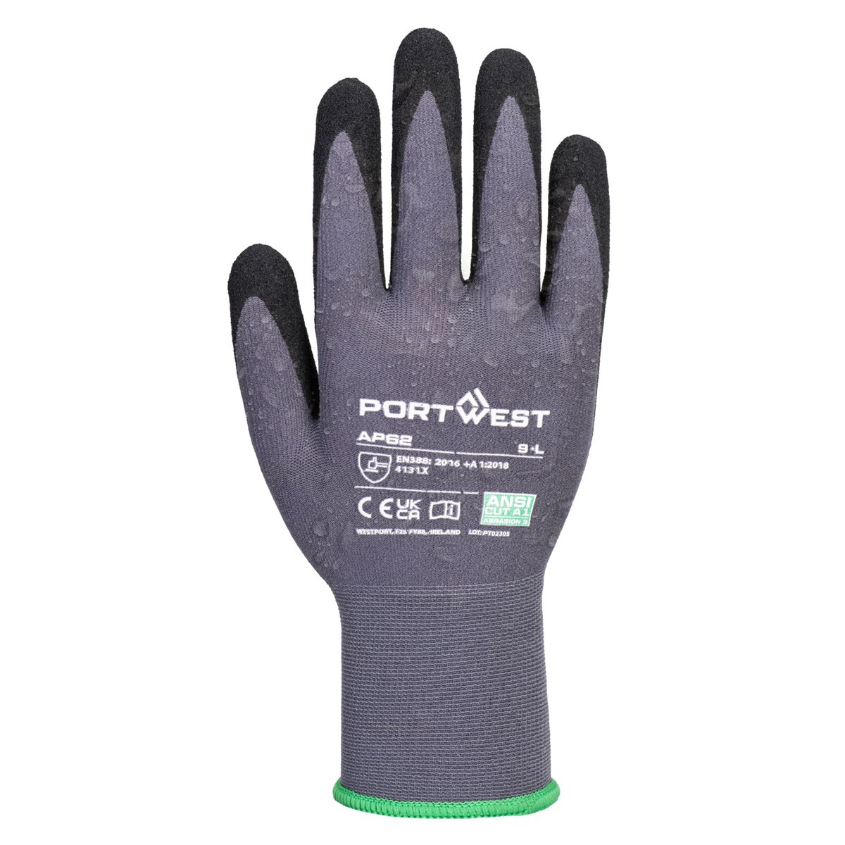 Portwest Dermiflex Aqua Glove - Grey/Black