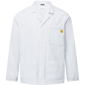 Portwest Anti-Static ESD Lab Jacket - White