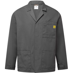 Portwest Anti-Static ESD Lab Jacket - Zoom Grey
