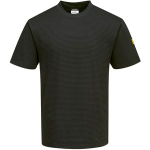 Portwest Anti-Static ESD T-Shirt S/S - Black