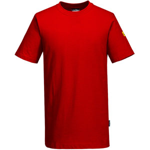 Portwest Anti-Static ESD T-Shirt S/S - Deep Red