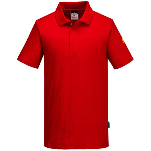Portwest Anti-Static ESD Polo Shirt S/S - Deep Red