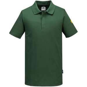 Portwest Anti-Static ESD Polo Shirt S/S - Forest Green