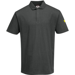 Portwest Anti-Static ESD Polo Shirt S/S - Zoom Grey