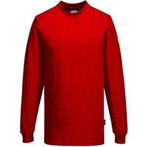Portwest Anti-Static ESD T-Shirt L/S - Deep Red