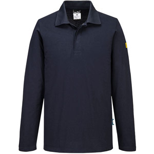 Portwest Anti-Static ESD Polo L/S - Dark Navy