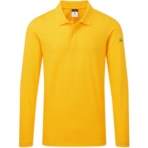 Portwest Anti-Static ESD Polo L/S - Deep Yellow
