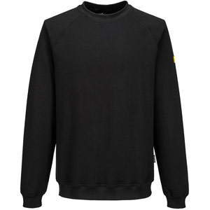 Portwest Anti-Static ESD Sweatshirt - Black