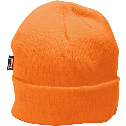 Knit Cap Insulatex Lined - Orange