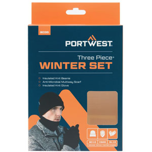 Portwest Winter Accessory Set (3pcs) - Black