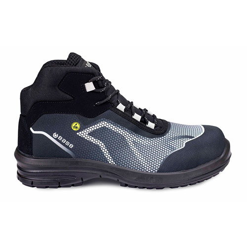 Base OREN TOP ESD S3 Smart Evo Ankle Shoes - Black/Grey