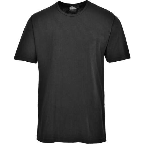 Portwest Thermal T-Shirt Short Sleeve - Black