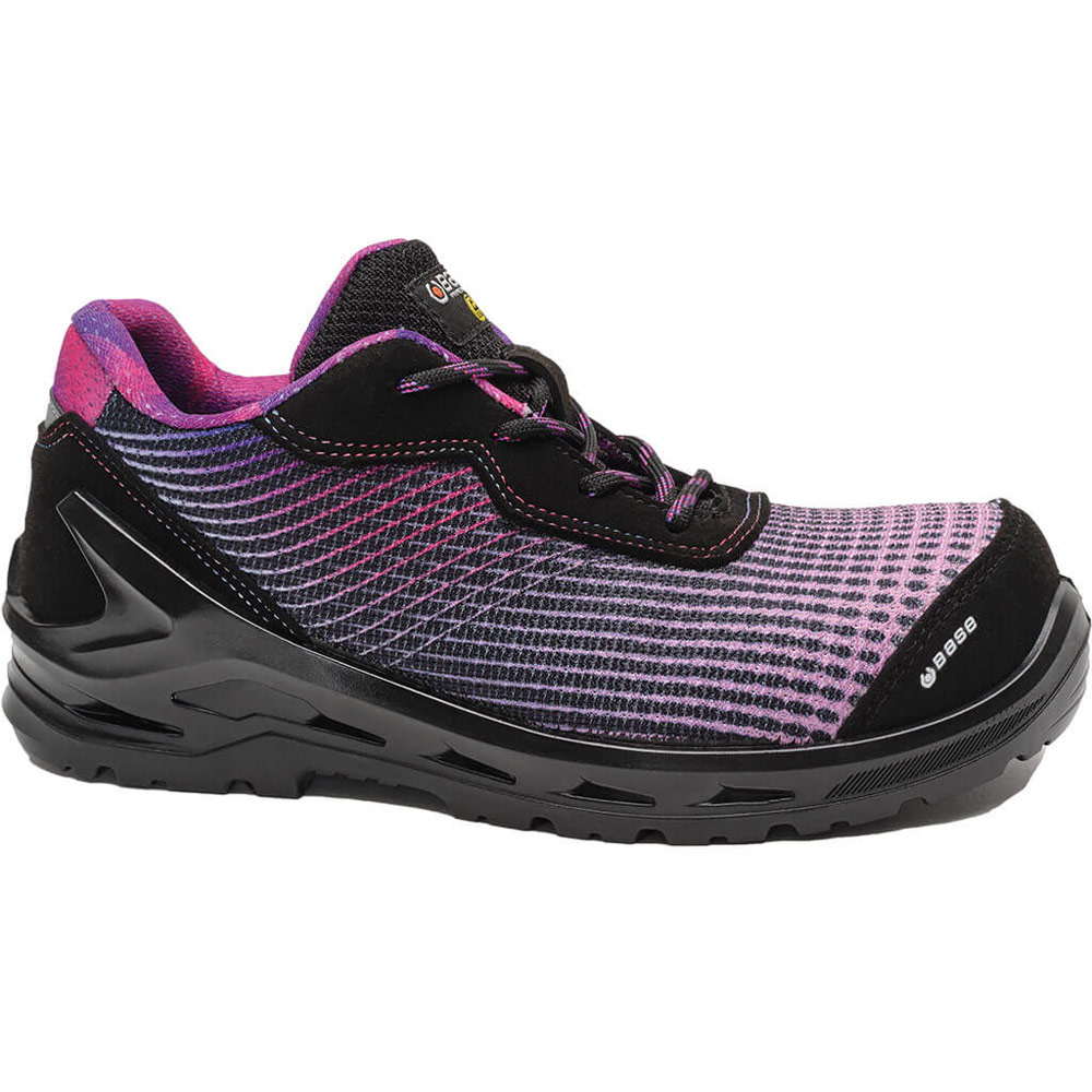 Base Arya Shoe S1P ESD SRC - Black/Fuchsia