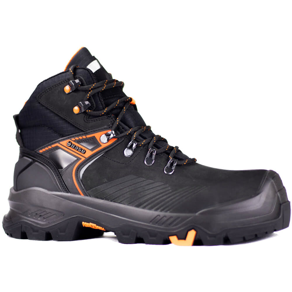 Base T-REX MID/T-WALL Fortrex Ankle Shoes - Black/Orange