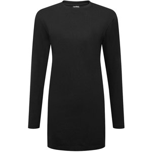 Portwest Women's Cotton Relaxed Fit T-Shirt L/S - Black