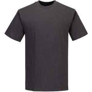 Portwest Turin Cotton T-Shirt S/S - Metal Grey